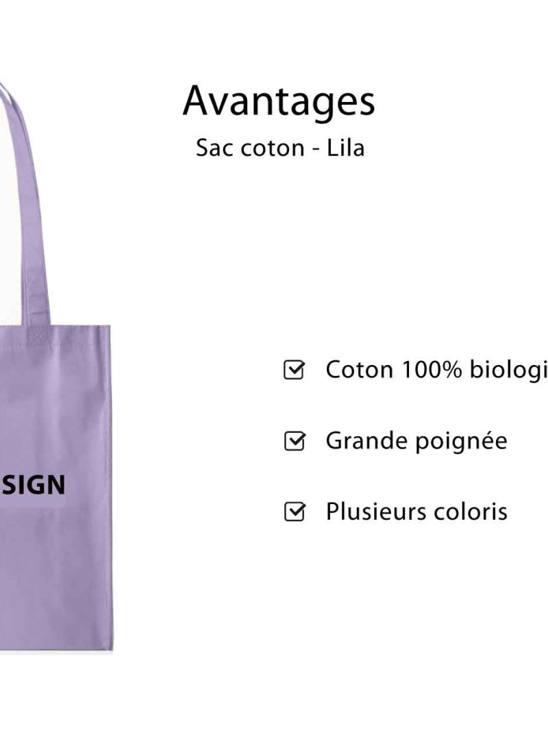 Tragetasche PARIS - LILA (38x42 cm)