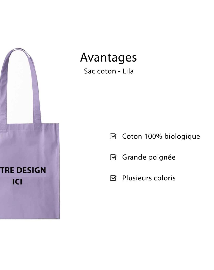 Tragetasche PARIS - LILA (38x42 cm)