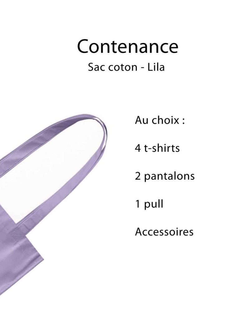 Bag PARIS - Lilac (38x42 cm)