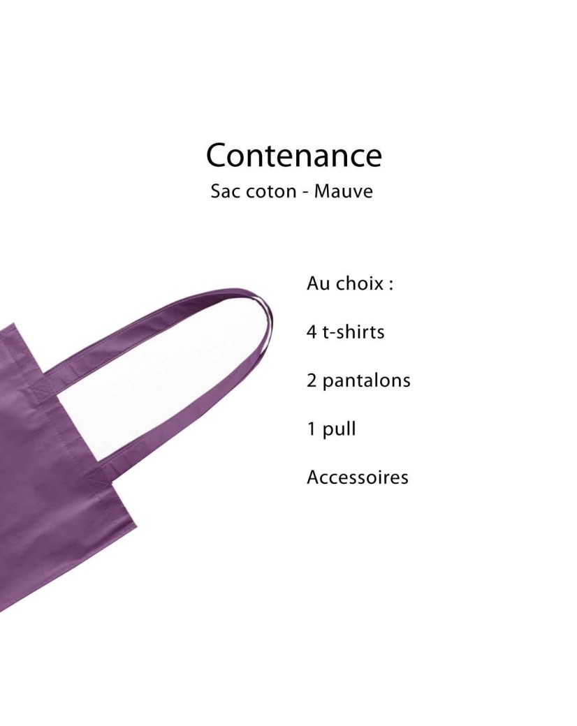 Tragetasche PARIS - MAUVE (38x42 cm)