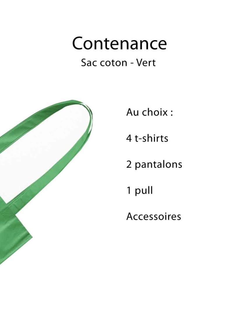 TOTEBAG "PARIJS" GROEN (38x42 cm)