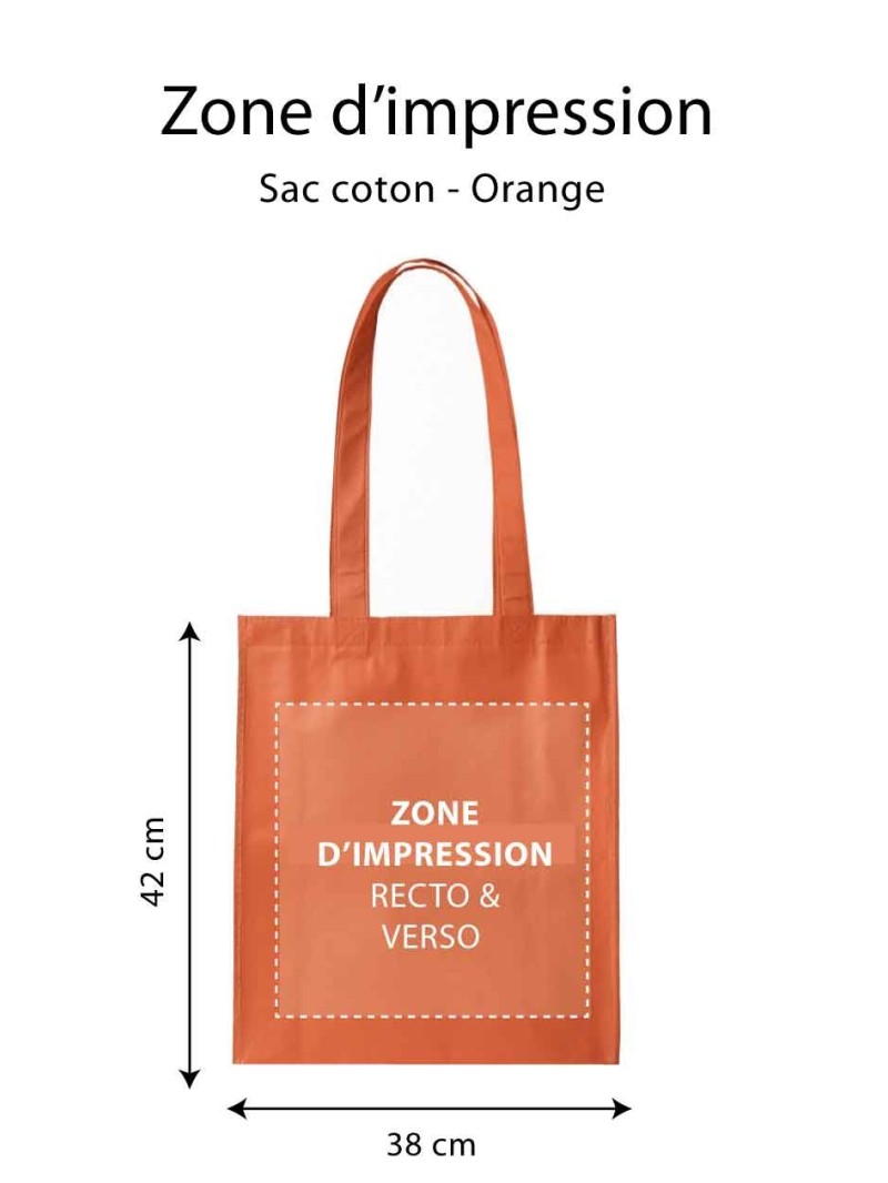 Tragetasche PARIS - TERRACOTTA (38x42 cm)