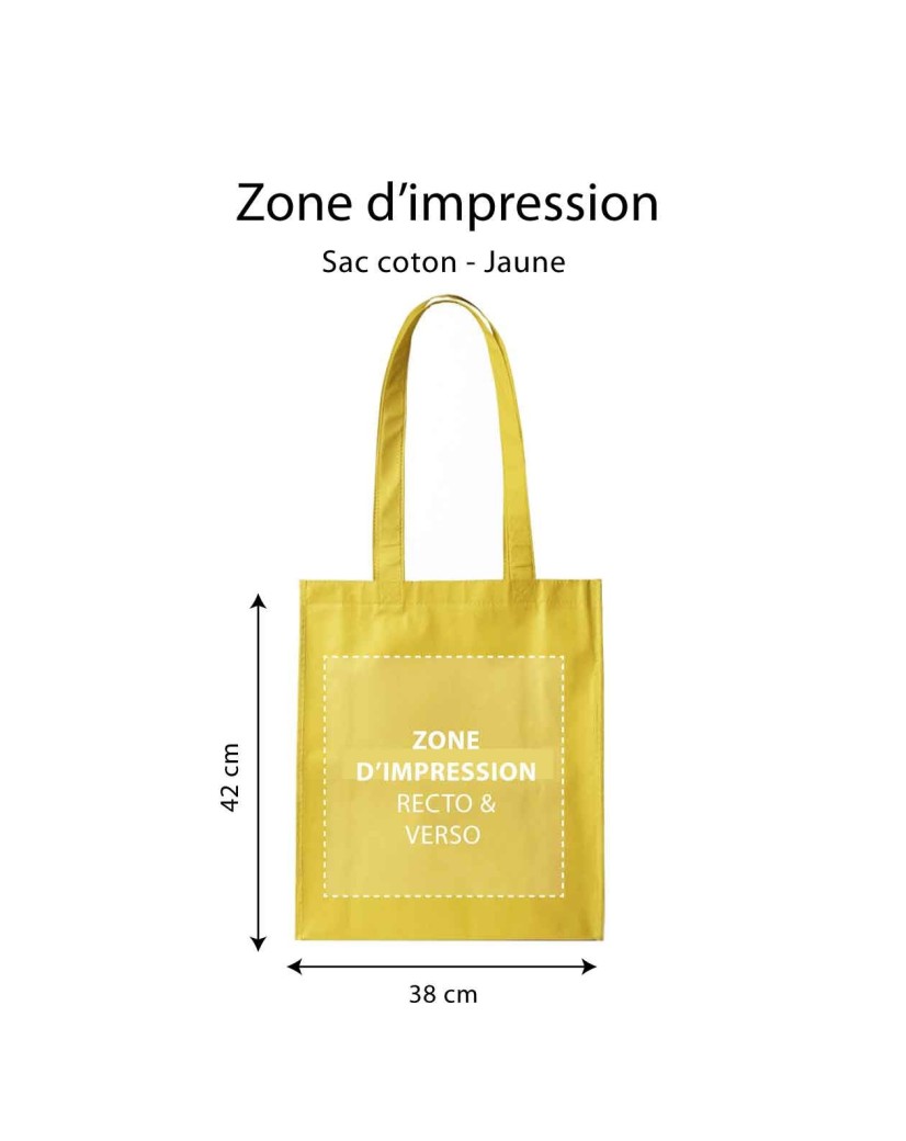 Bag PARIS - Yellow (38x42 cm)