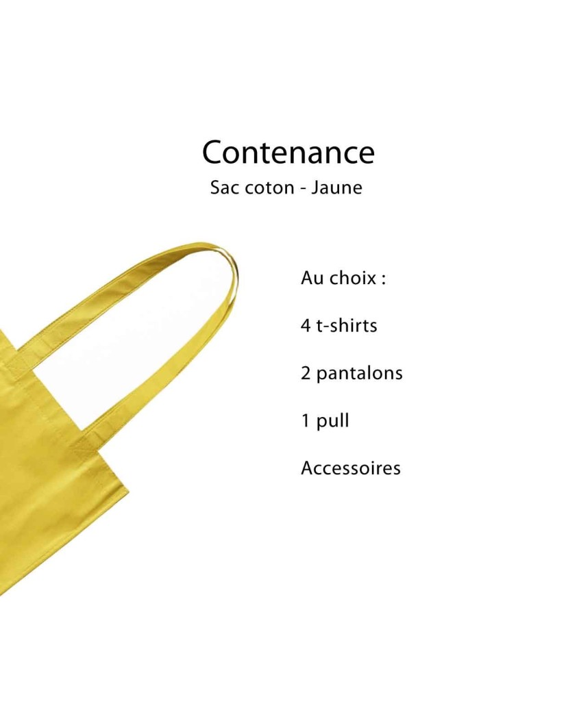 TOTEBAG "PARIJS" GEEL (38x42 cm)