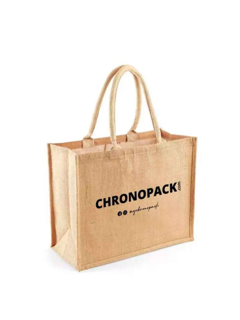 Customized burlap bag with your design imprint - Order now.