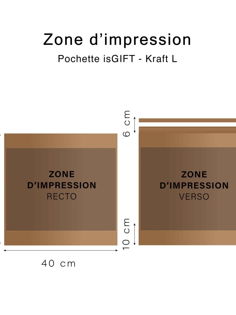 Geschenkzakje "Tradition" - Kraft L (40,5x10x40cm)