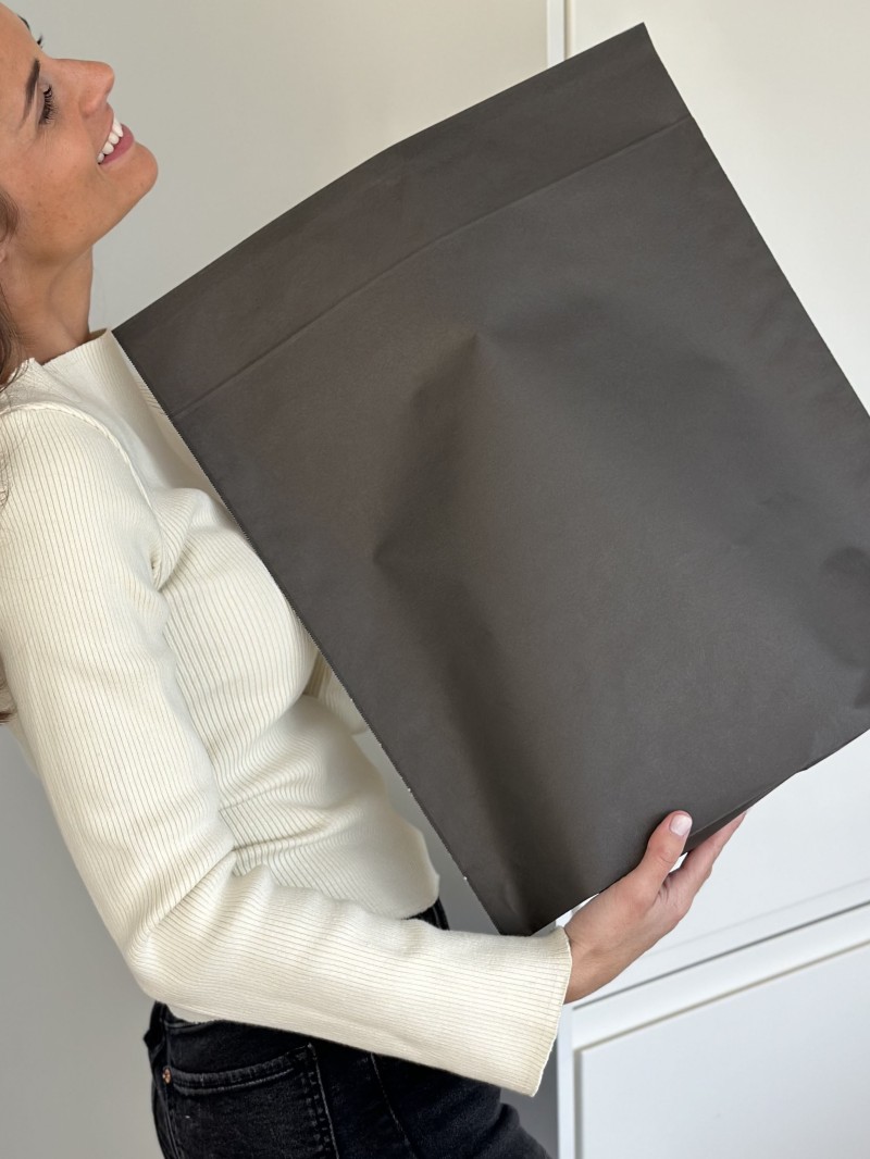 Geschenkzakje "Tradition" - Zwart L (40,5x10x40cm)