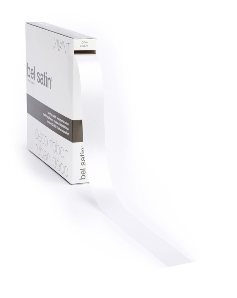 Ribbon 00 - White 25mm