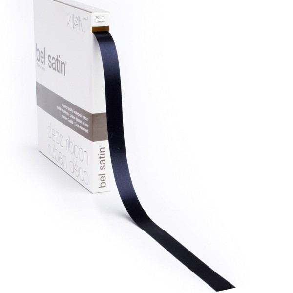 Ribbon 44 - Satin Midnight Blue 15mm