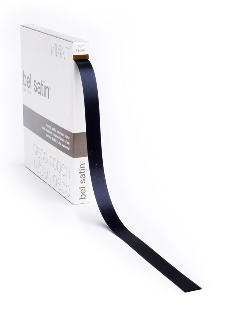 Ruban 44 - Bleu Nuit Satiné 15mm
