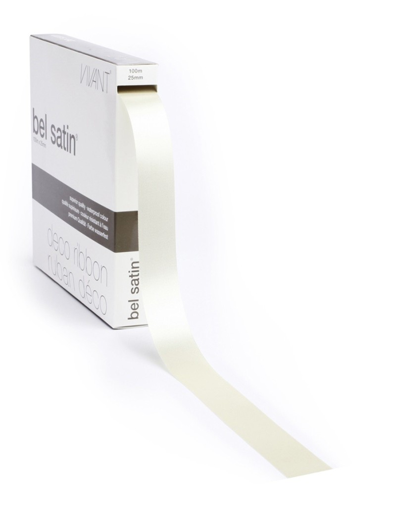 Ruban 72 - Naturel Satiné 25mm