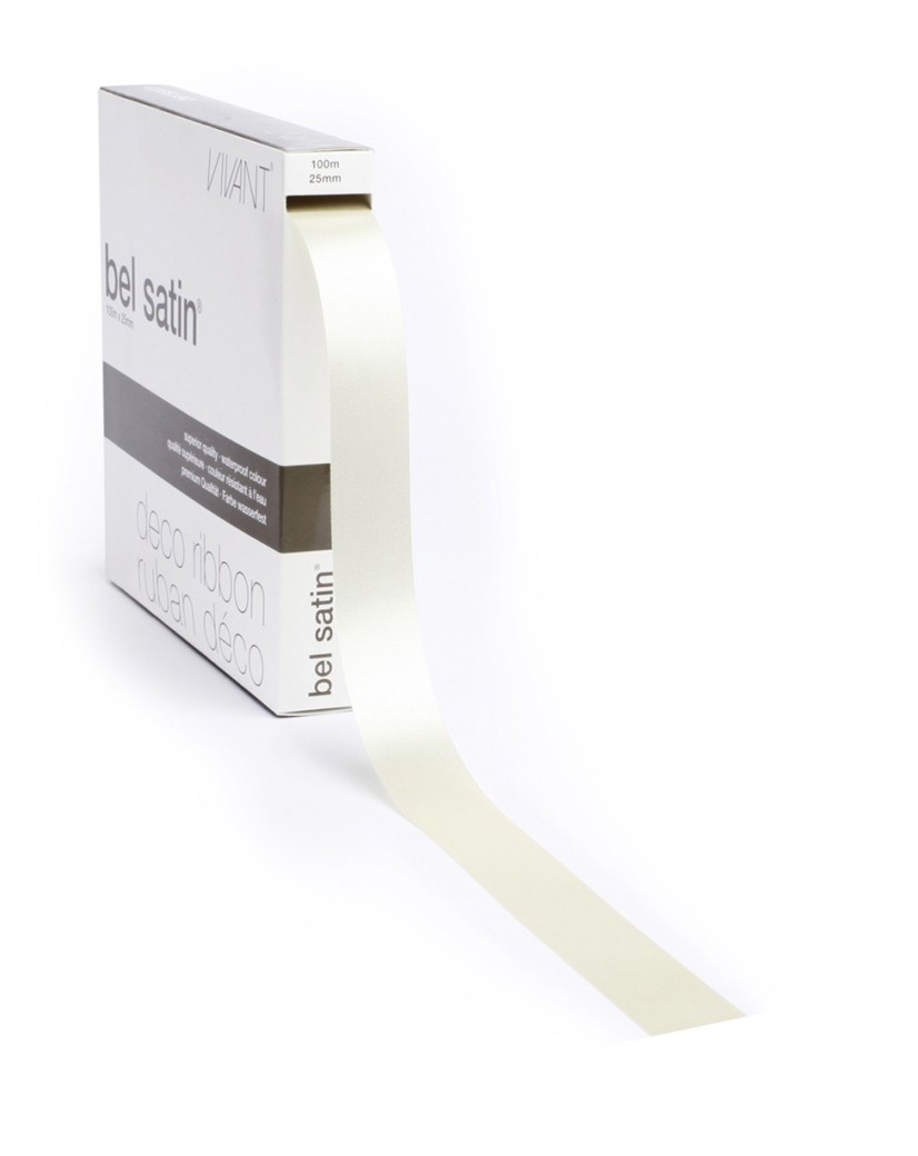 Ribbon 72 - Satin Natural 25mm