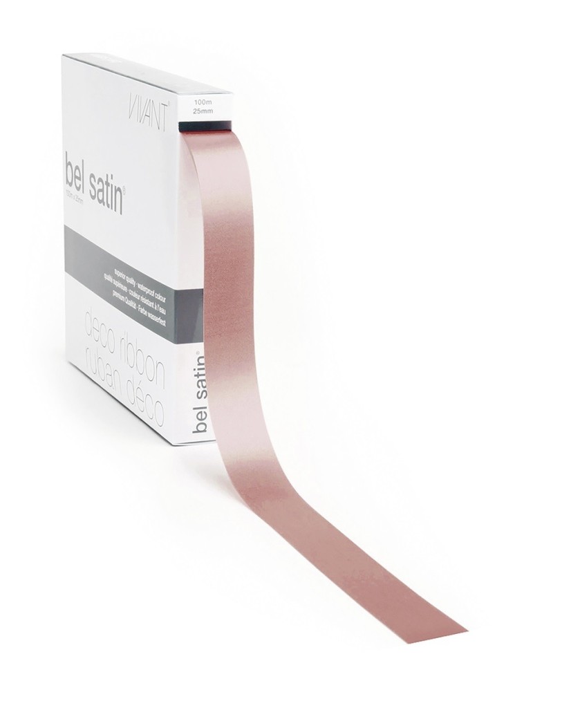 Ribbon 72A - Satin skin colour 15mm