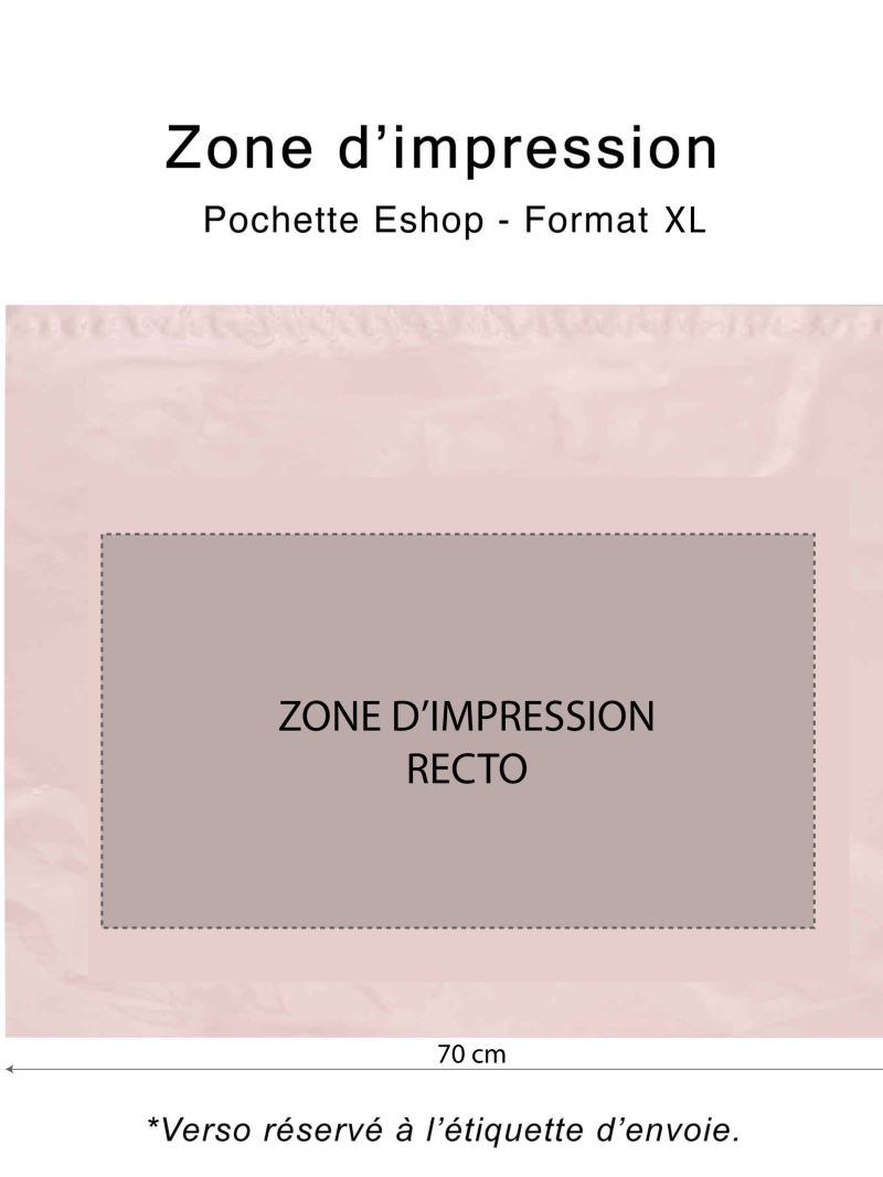 POLYMAILER - ROZE XL (70x55CM)