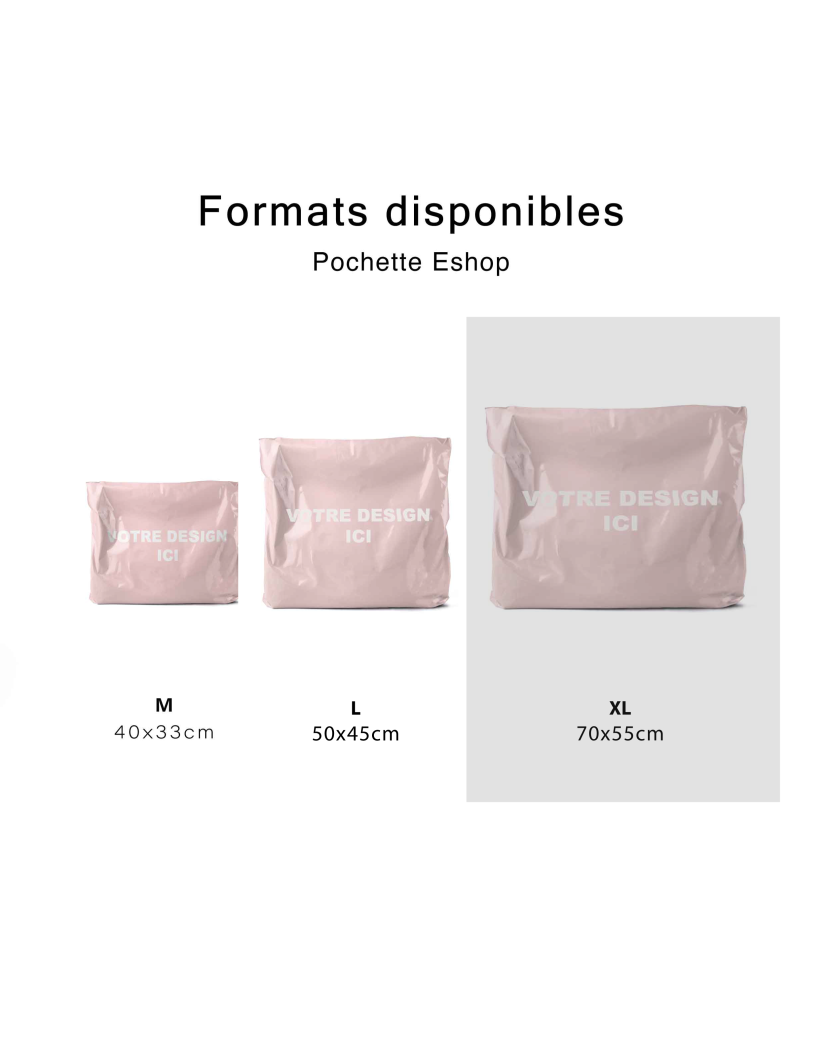POLYMAILER - ROZE XL (70x55CM)