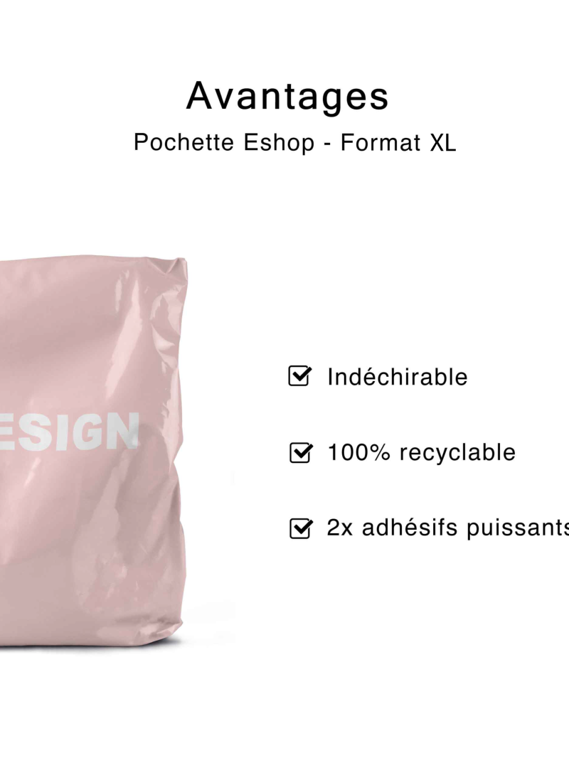 POLYMAILER - ROZE XL (70x55CM)
