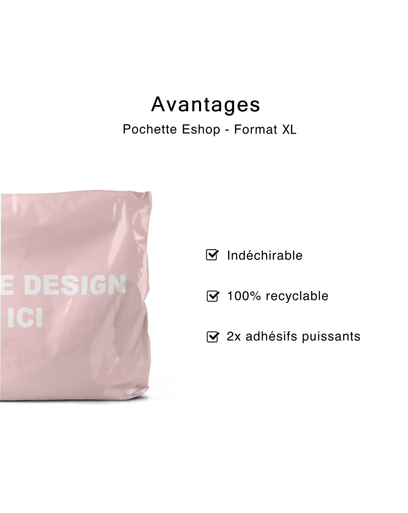 POLYMAILER - ROZE XL (70x55CM)