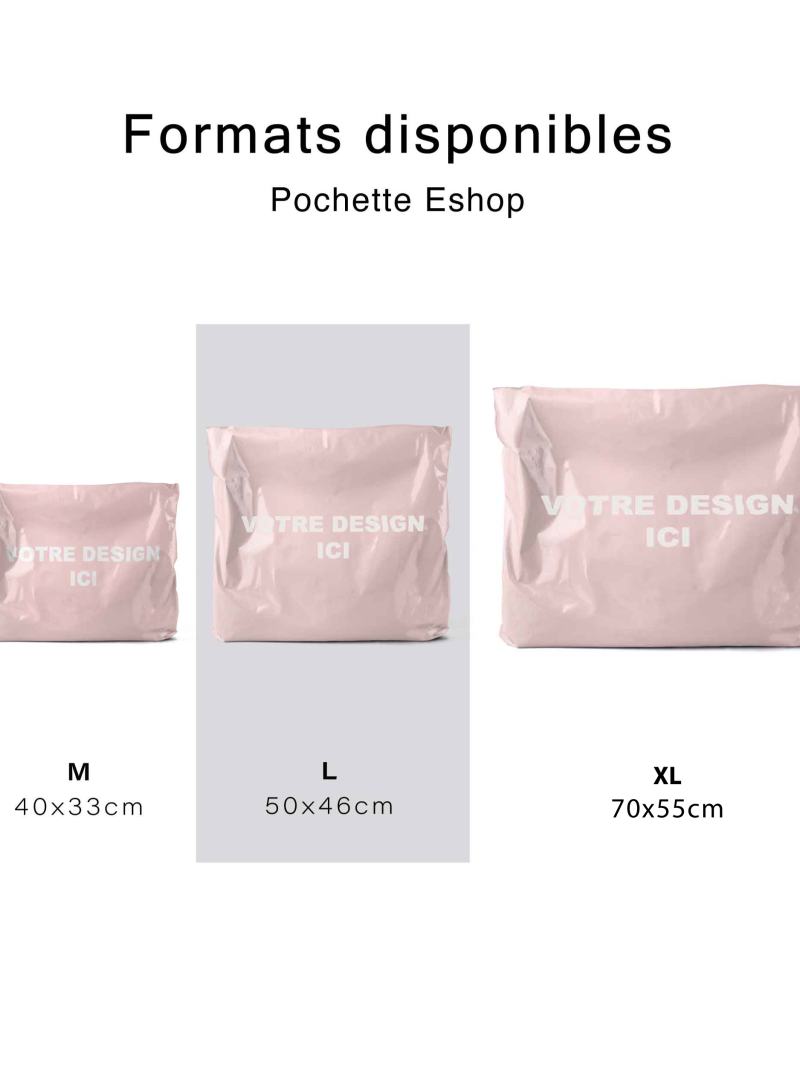 POLYMAILER ROZE - L (50X46CM)