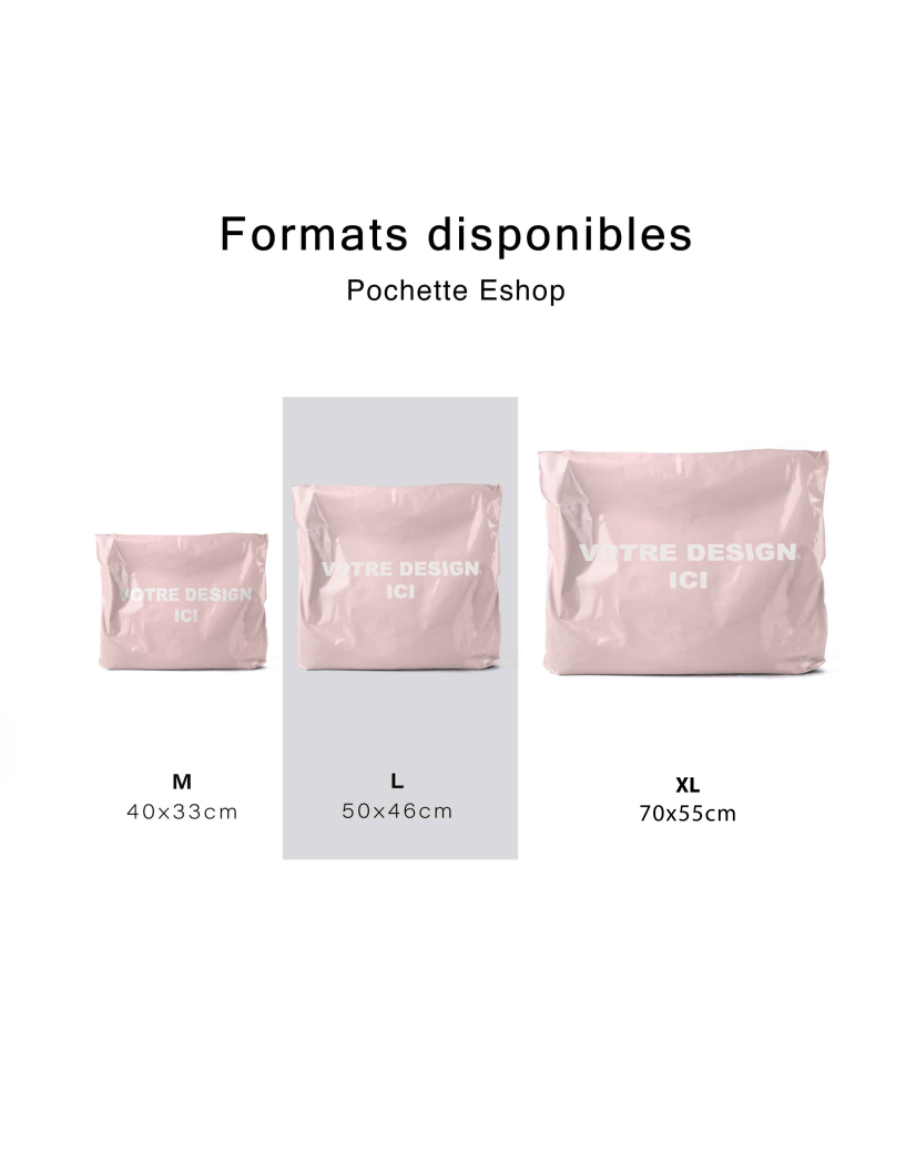 POLYMAILER ROZE - L (50X46CM)