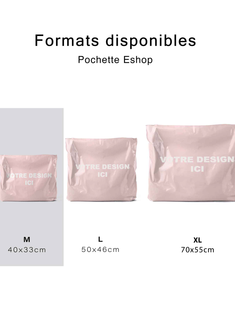 POLYMAILER ROZE - M (40X33CM)