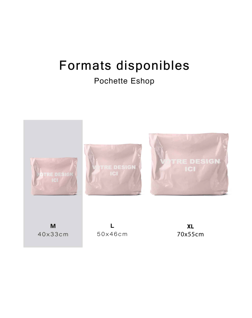 POLYMAILER ROZE - M (40X33CM)