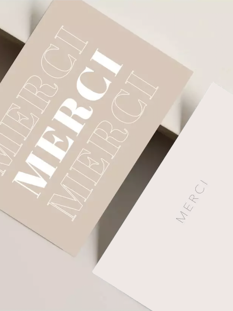 Thank you card "PARIS