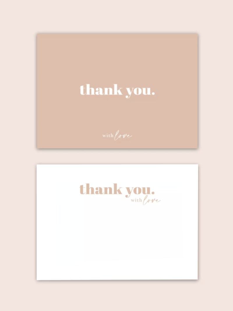 Thank you card "BRUXELLES