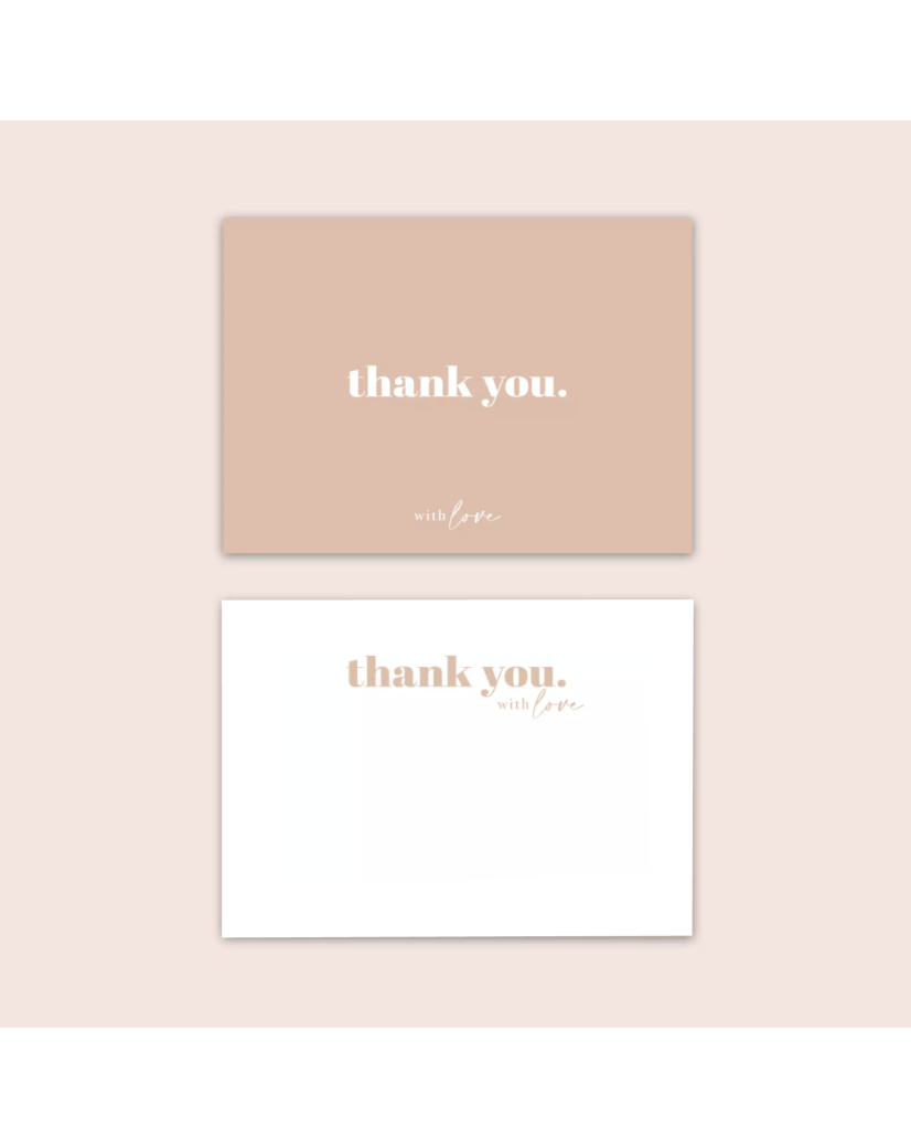 Thank you card "BRUXELLES