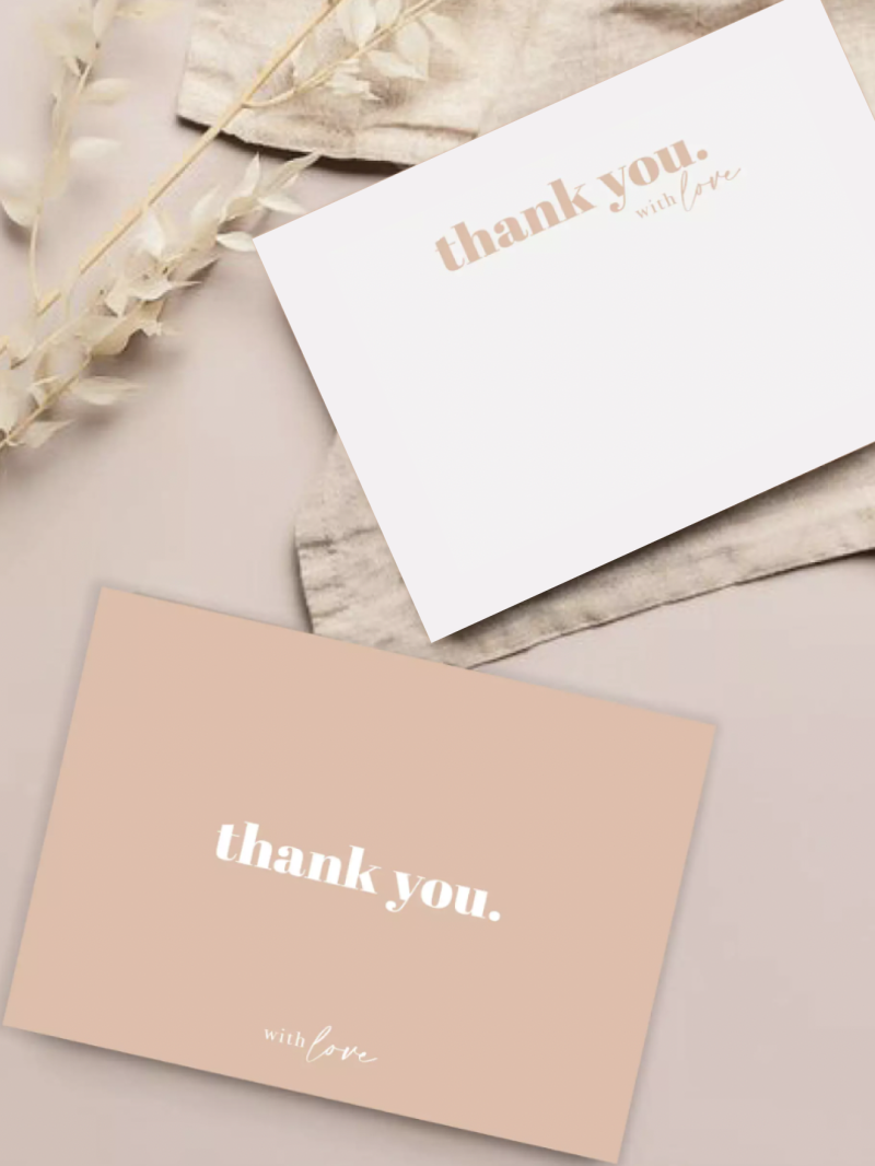 Thank you card "BRUXELLES