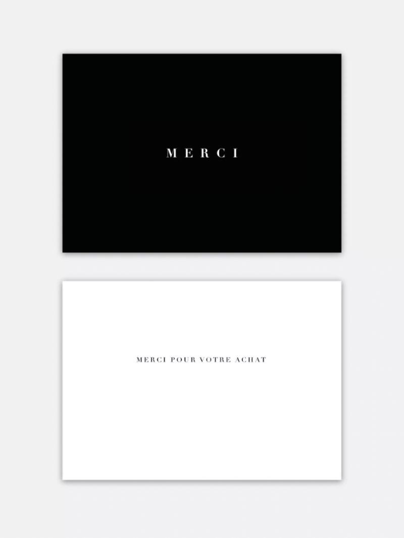 SIDNEY" thank-you card