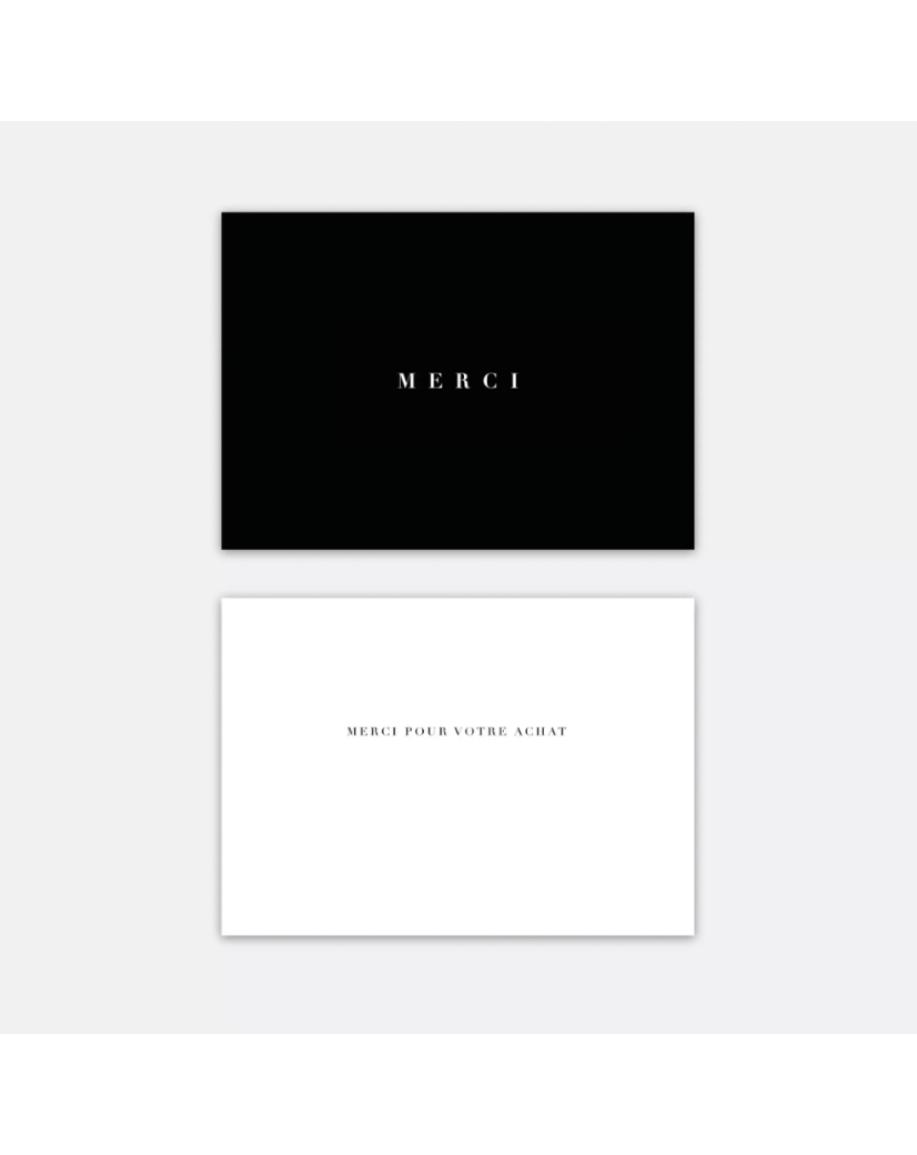 SIDNEY" thank-you card