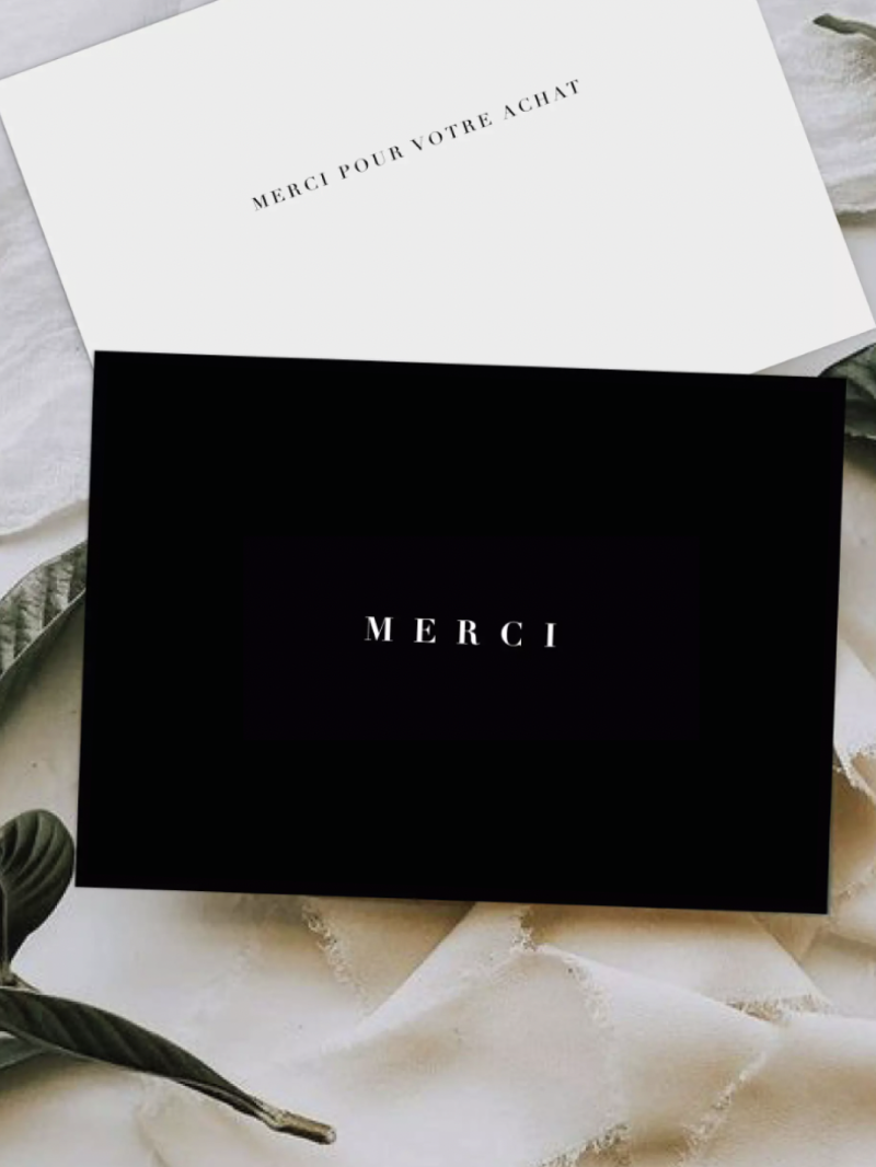 SIDNEY" thank-you card