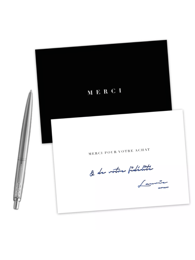 SIDNEY" thank-you card