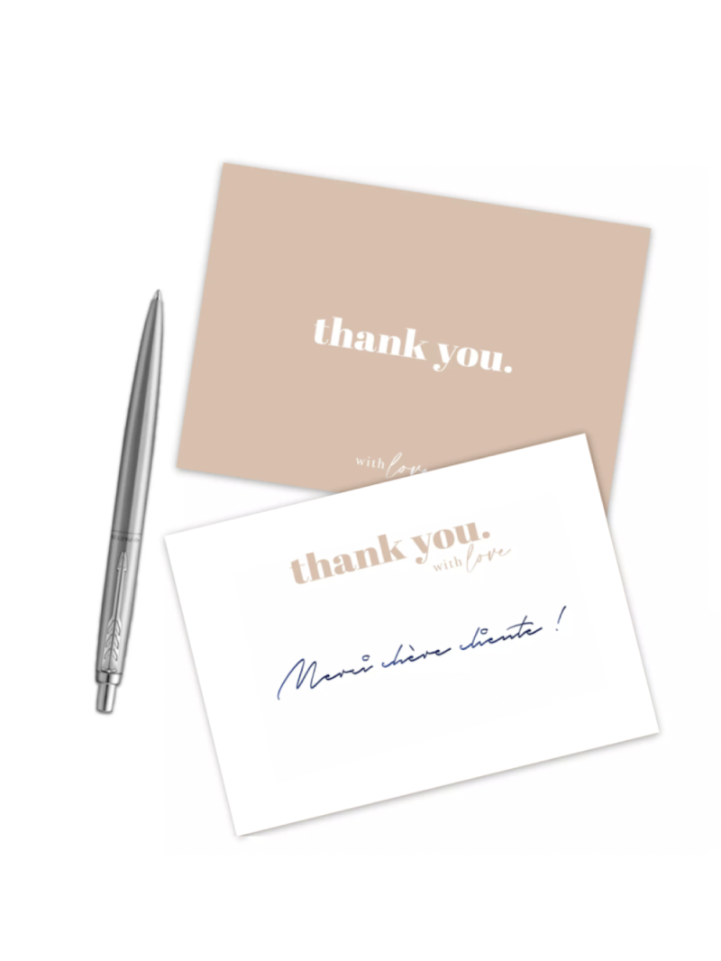 Thank you card "BRUXELLES
