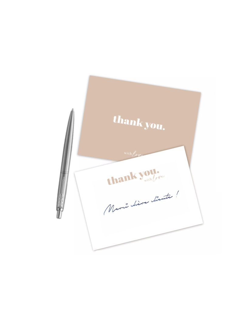Thank you card "BRUXELLES