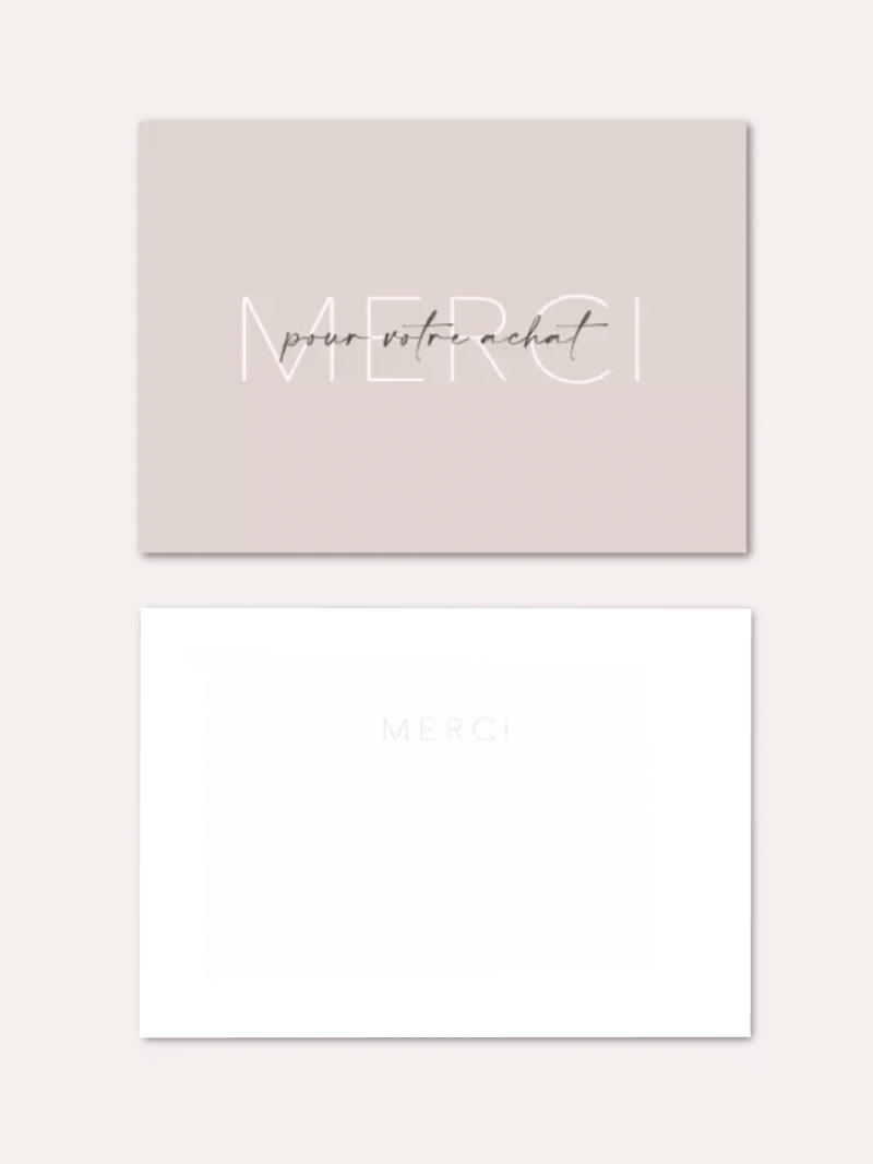 MONACO" thank-you card