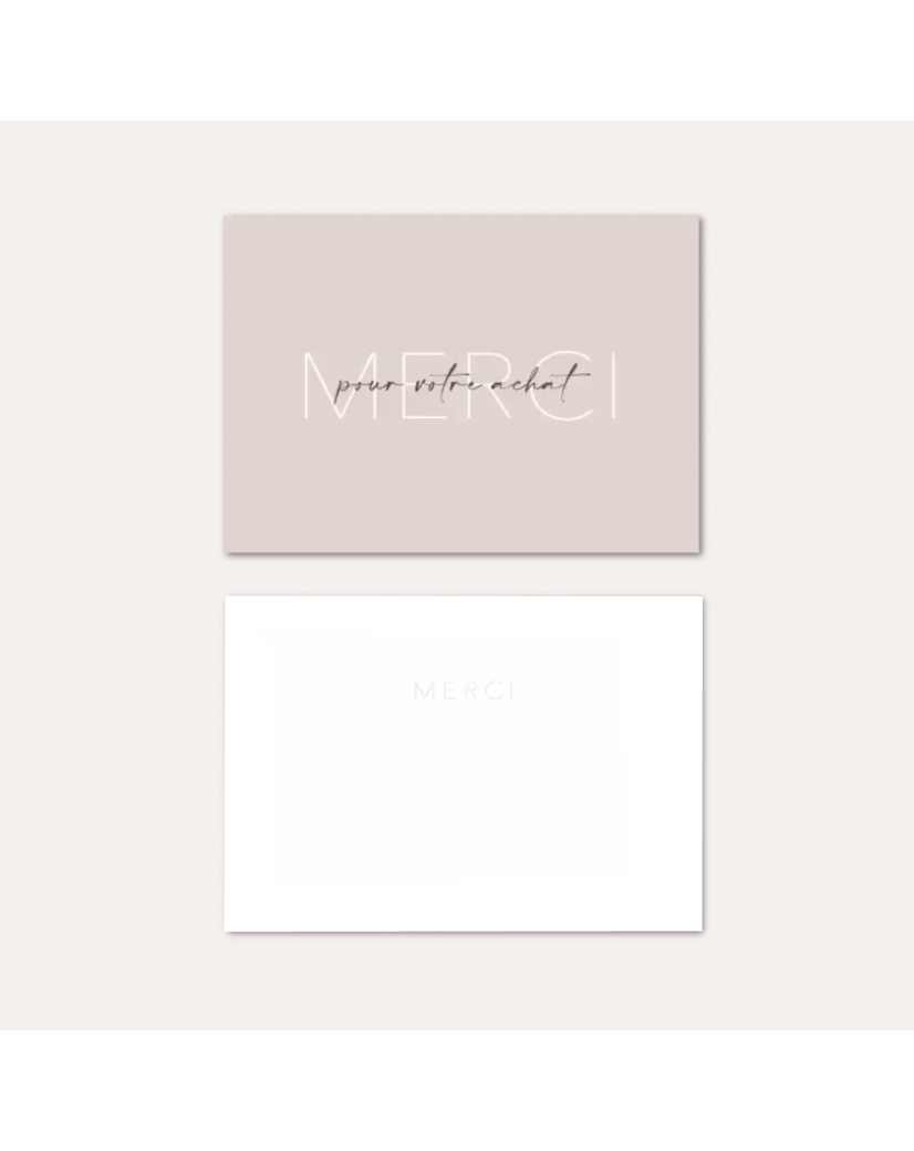 MONACO" thank-you card