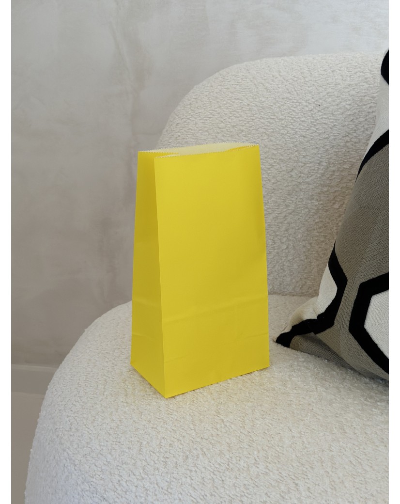 Papierbeutel - Leuchtend Gelb M