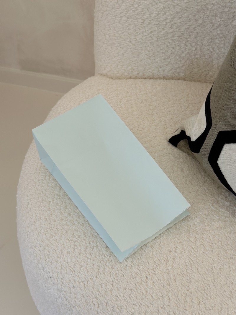 Papiertüte - Pastellblau M