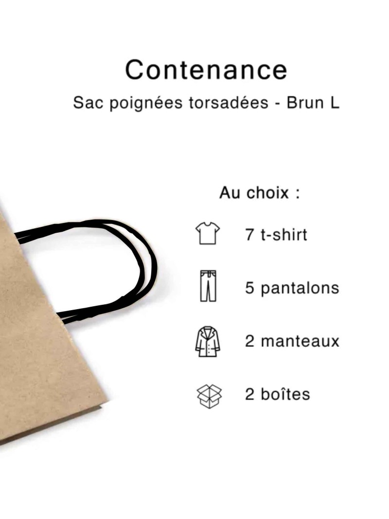 Kraft bag L Black Handles – Your Logo Will Fit Right In