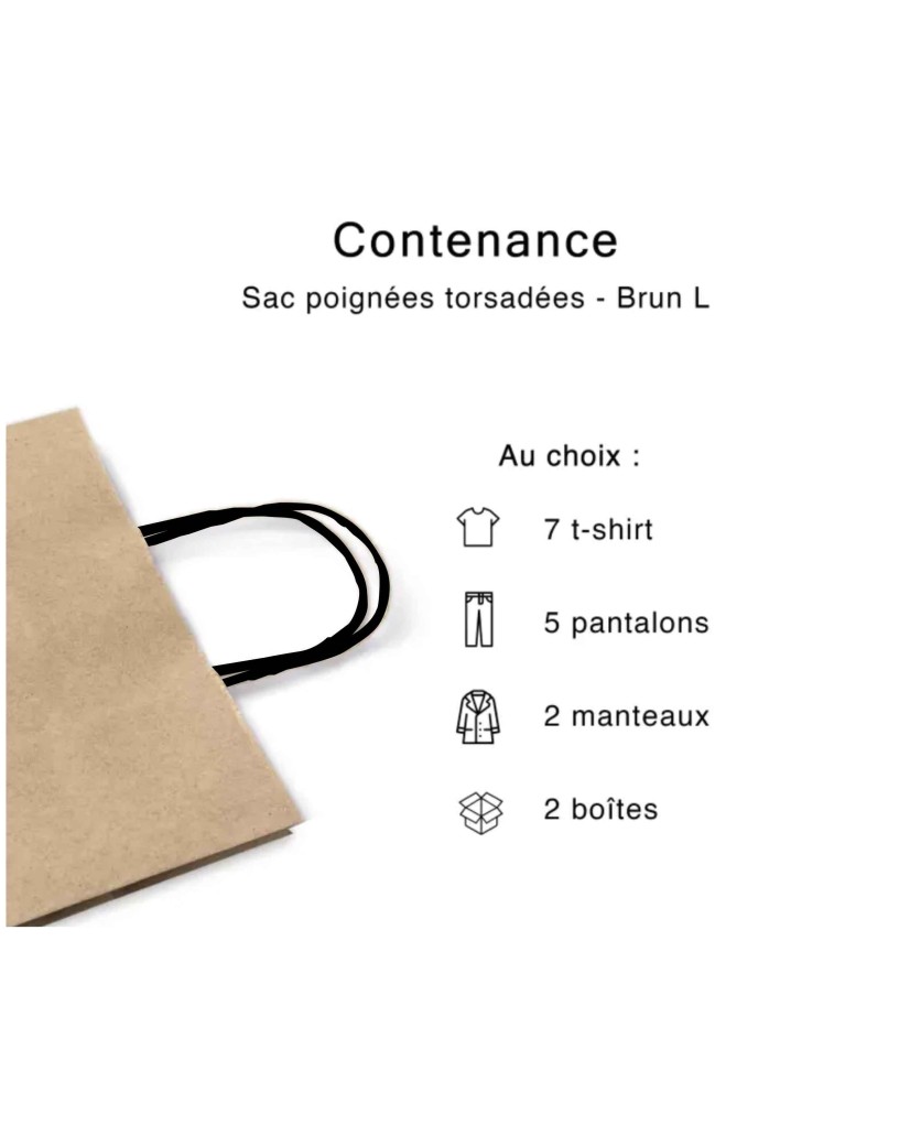Kraft bag L Black Handles – Your Logo Will Fit Right In