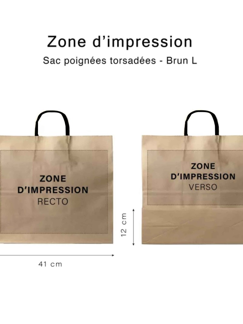 Kraft bag L Black Handles – Your Logo Will Fit Right In