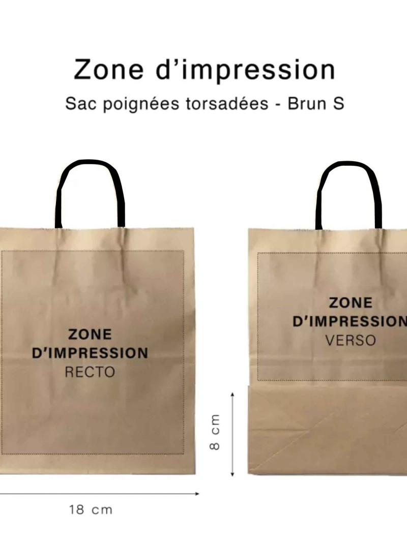 Kraft bag S Black Handles – Compact, Pro & Customizable