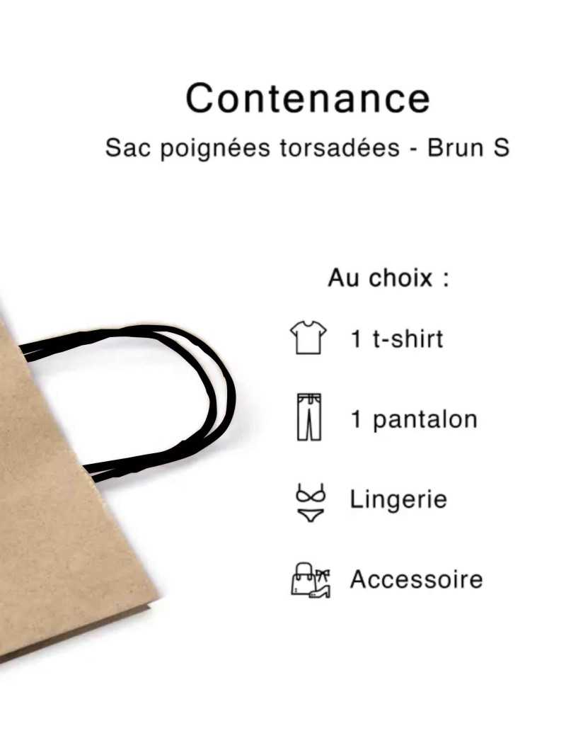 Kraft bag S Black Handles – Compact, Pro & Customizable