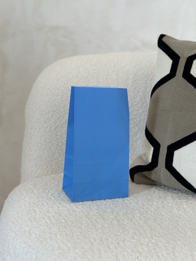 Papieren Tas - Elektrisch Blauw M