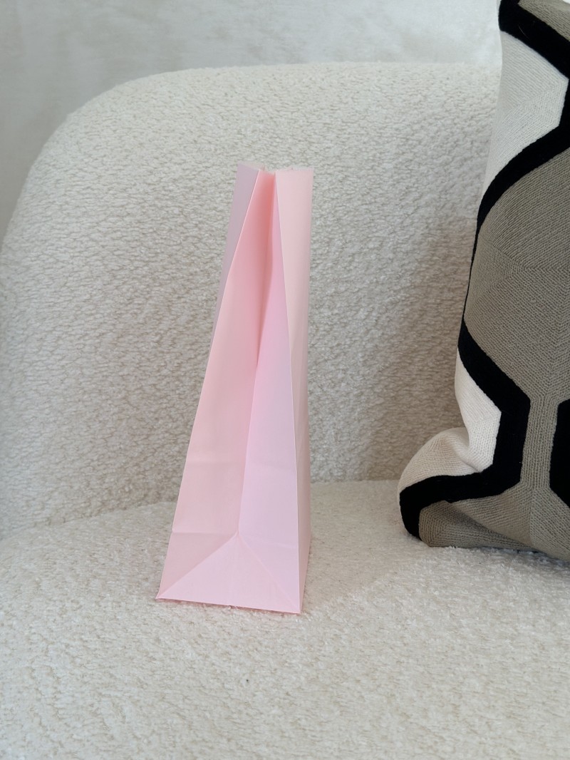 Papiertüte - Zartrosa M