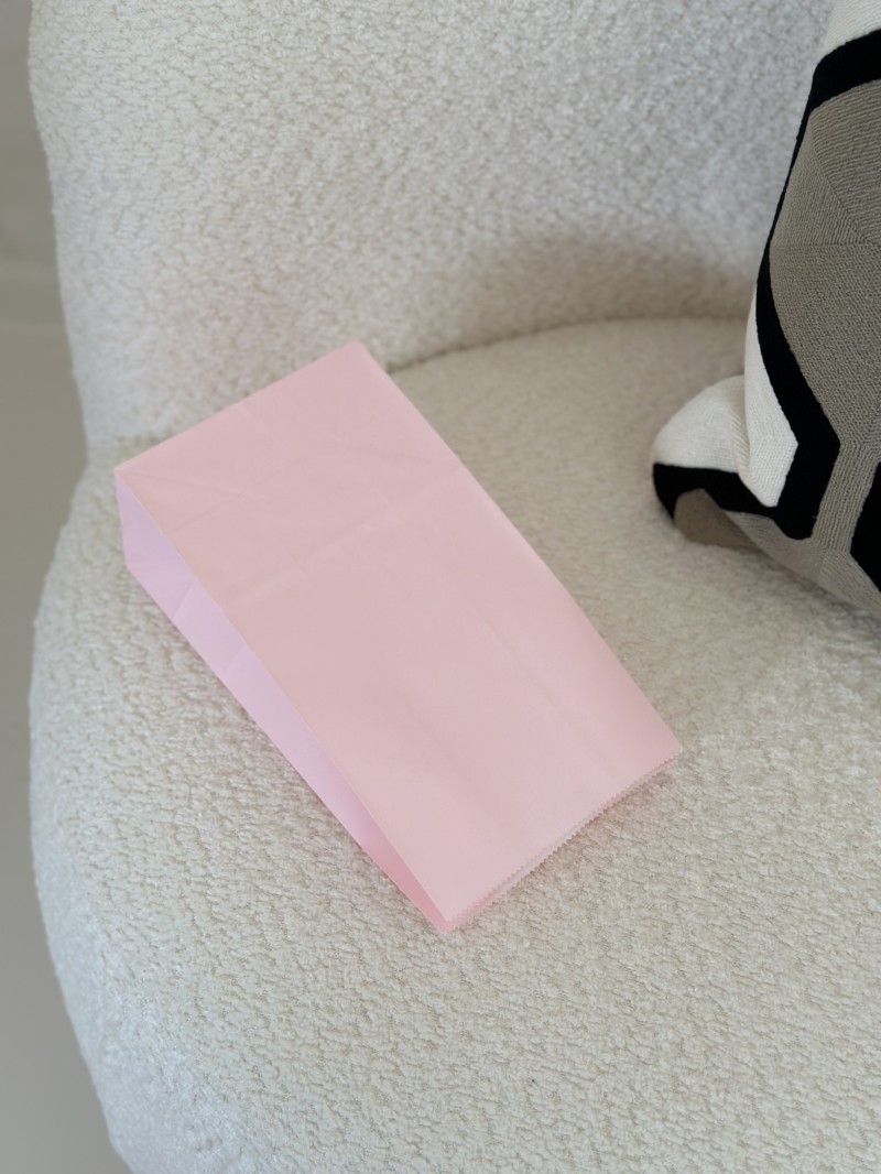 Bolsa de Papel - Rosa Pálido M