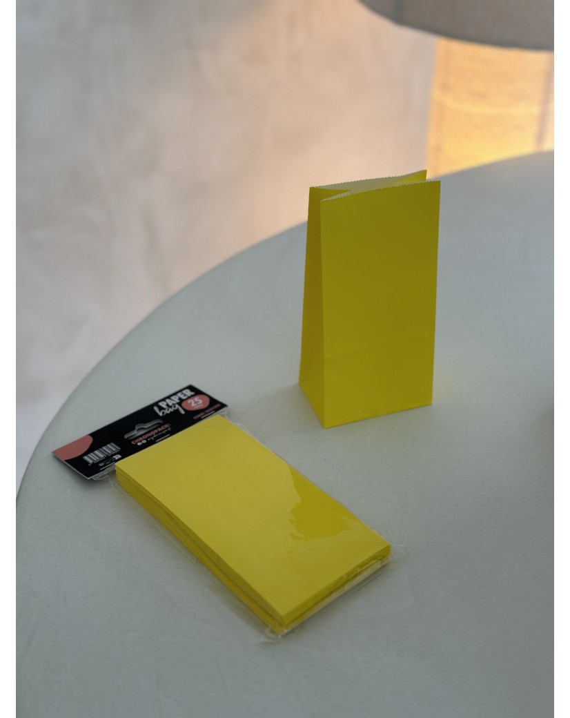 Papiertüte - Leuchtgelb S