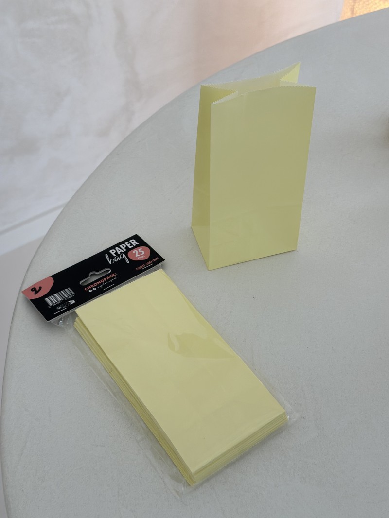 Paper Bag - Jaune Pastel S