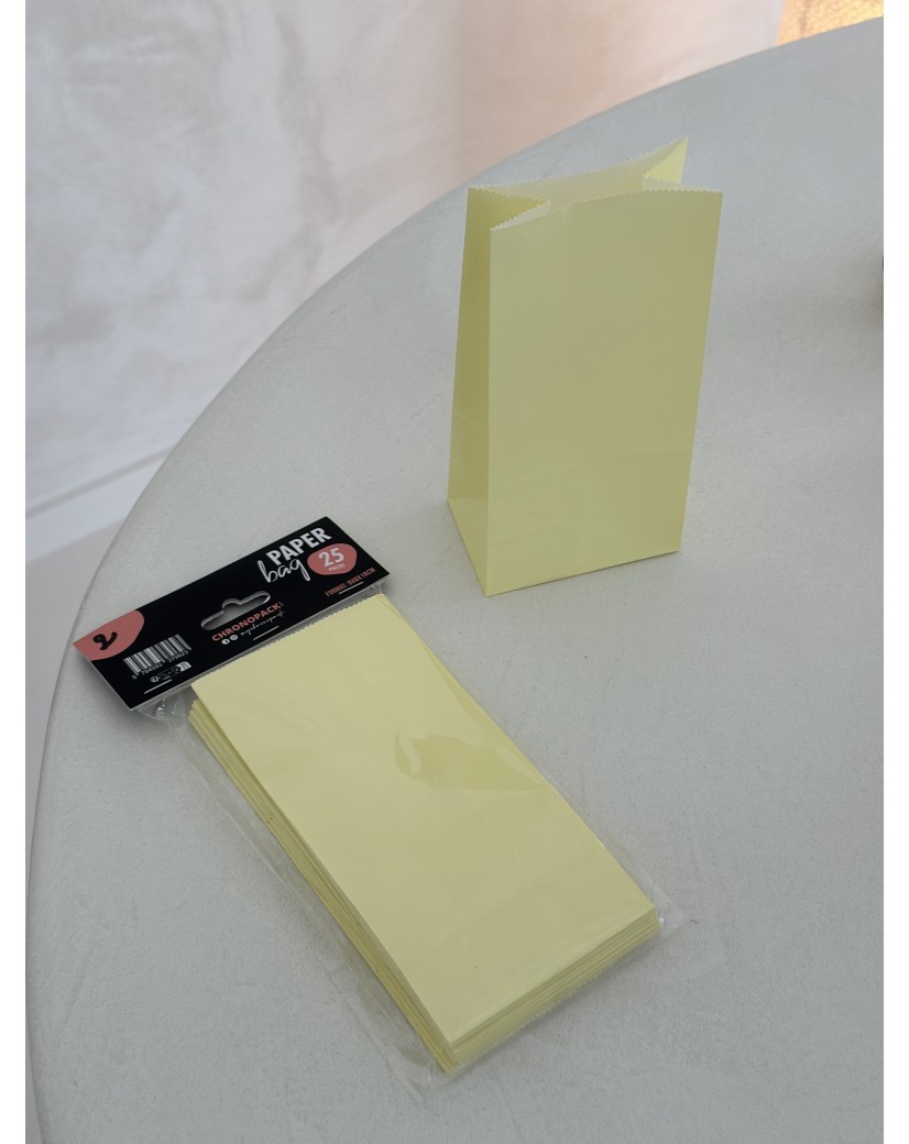 Paper Bag - Jaune Pastel S